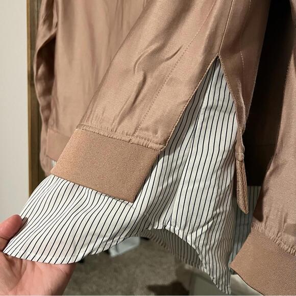 Trouve Bomber Zip Up Light Jacket - Picture 2 of 5